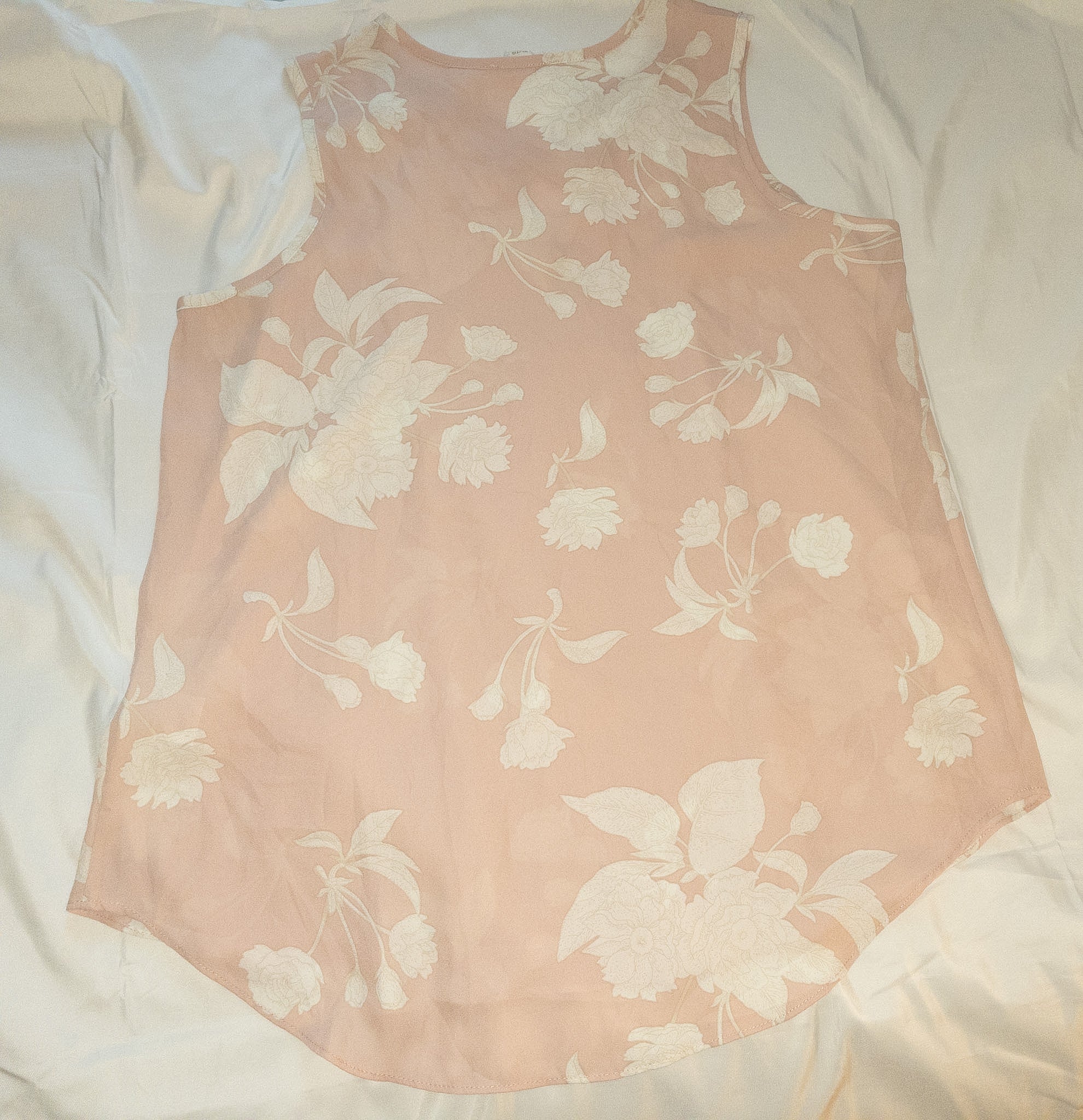 Polera sin mangas estampada marca Warehouse talla XL