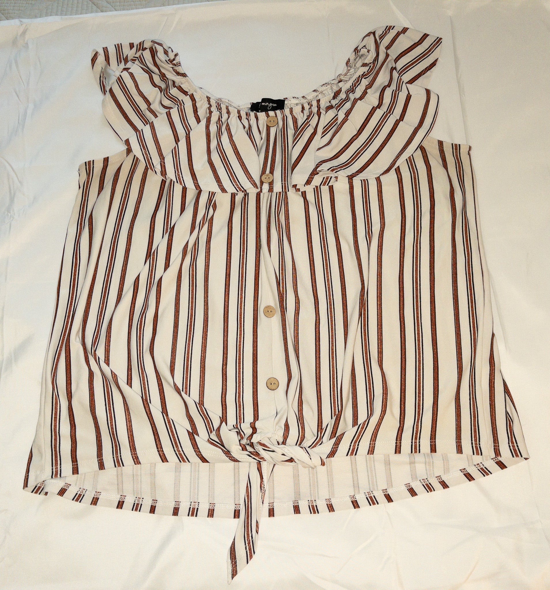 Polera manga corta estampada marca Lily Morgan talla XL