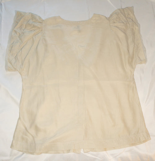 Blusa beige marca 7 for all mankind talla S