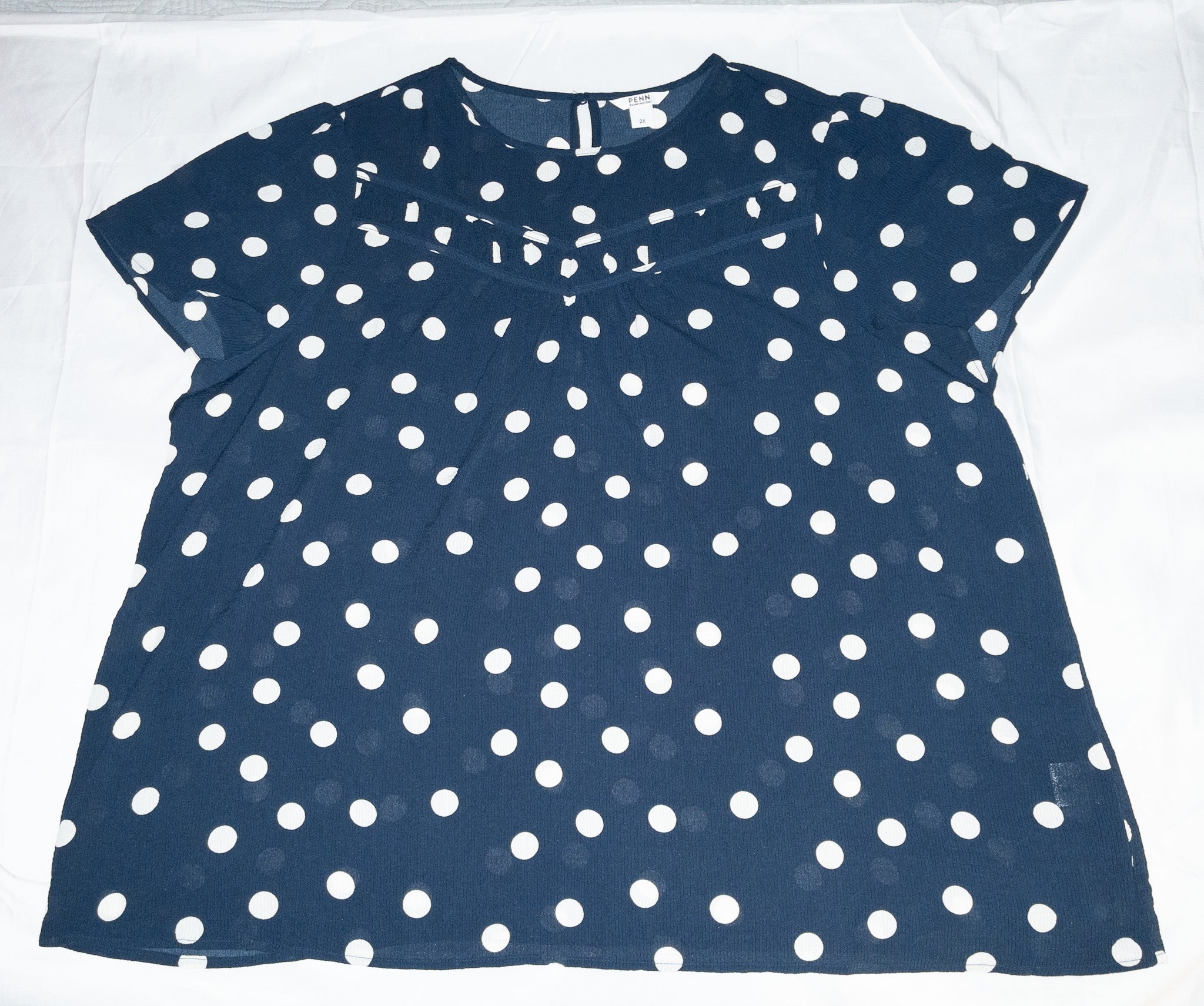 Blusa manga corta estampada marca Penn talla XL