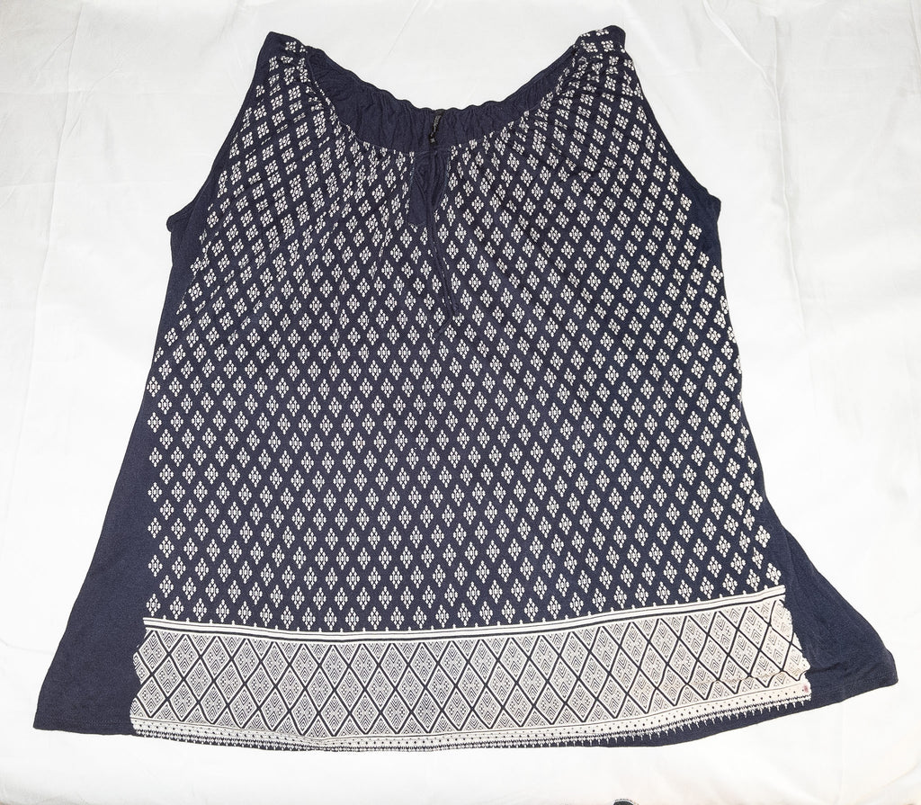 Polera sin mangas estampada marca Edista talla XXL