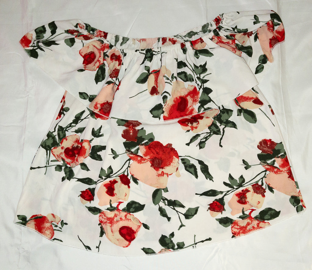 Polera manga corta estampada marca Catherine Malandrino talla XS