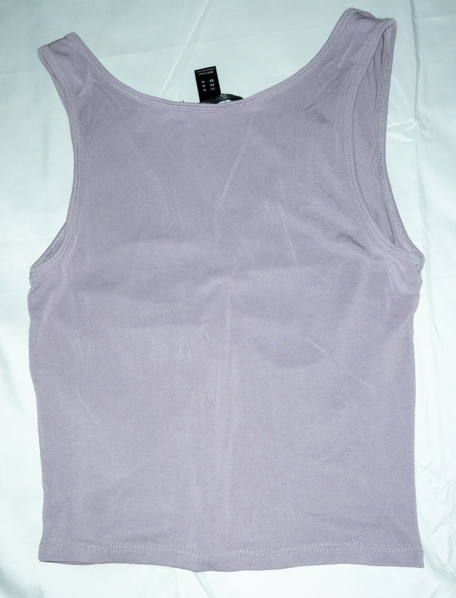 Polera sin mangas morada marca Streetwear Society talla M