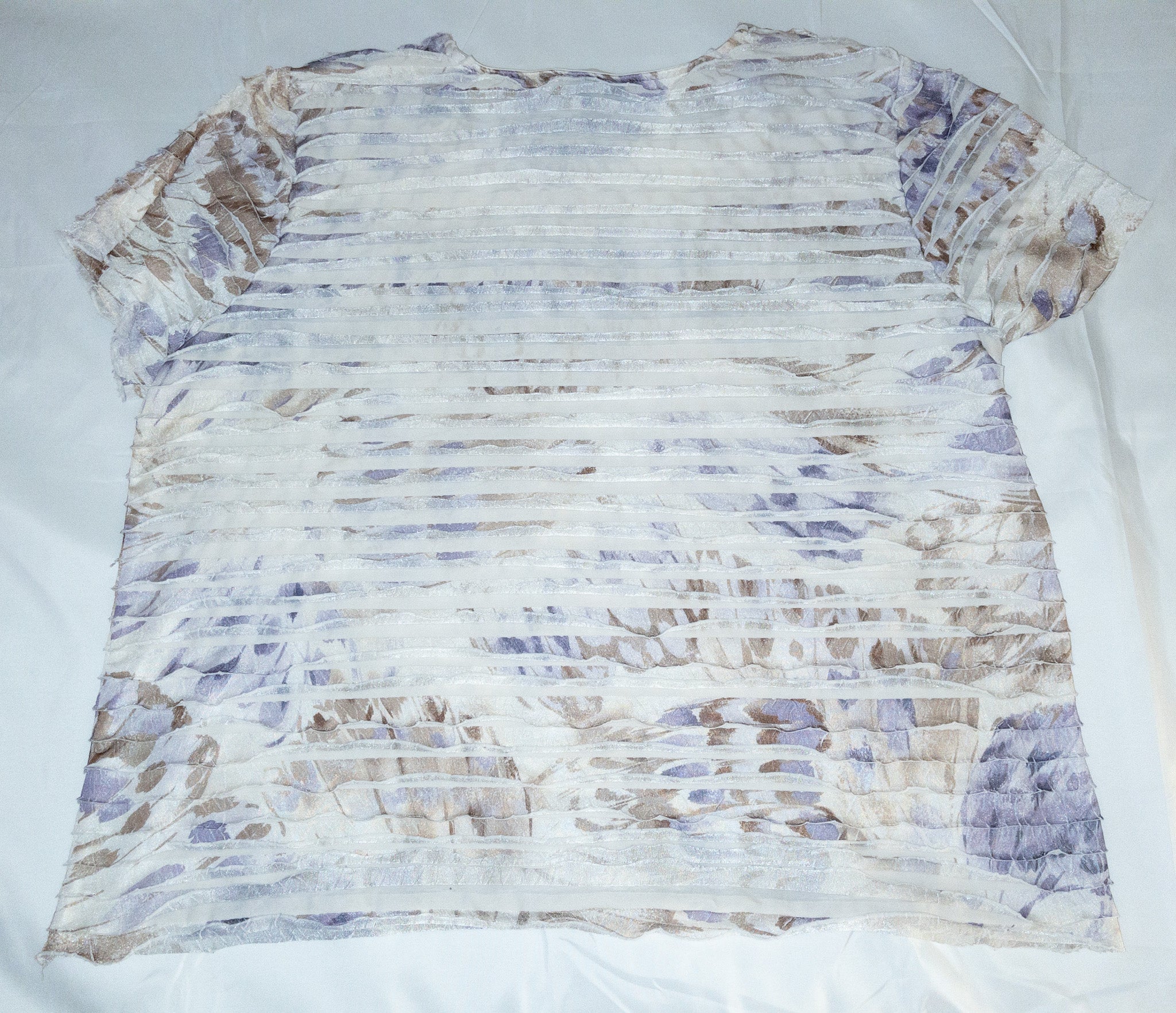 Polera manga corta estampada marca Alfred Dunner talla L