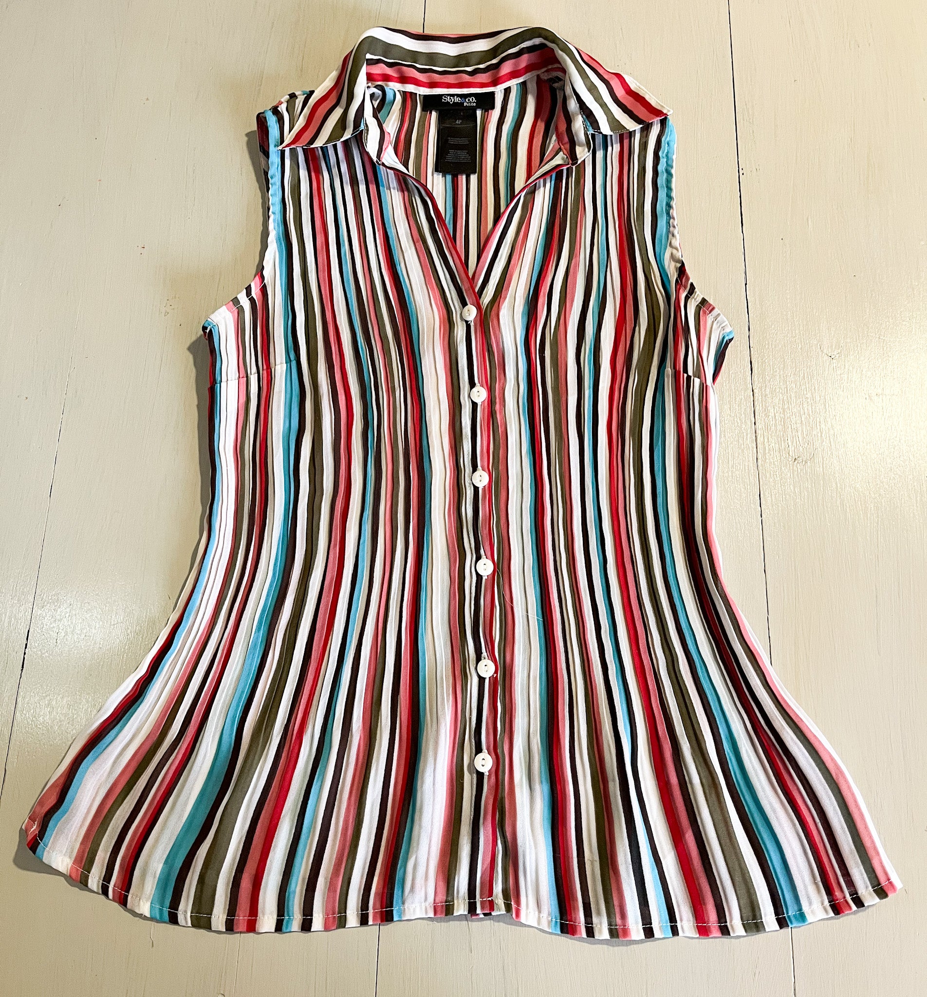 Blusa sin mangas marca Style & Co talla M