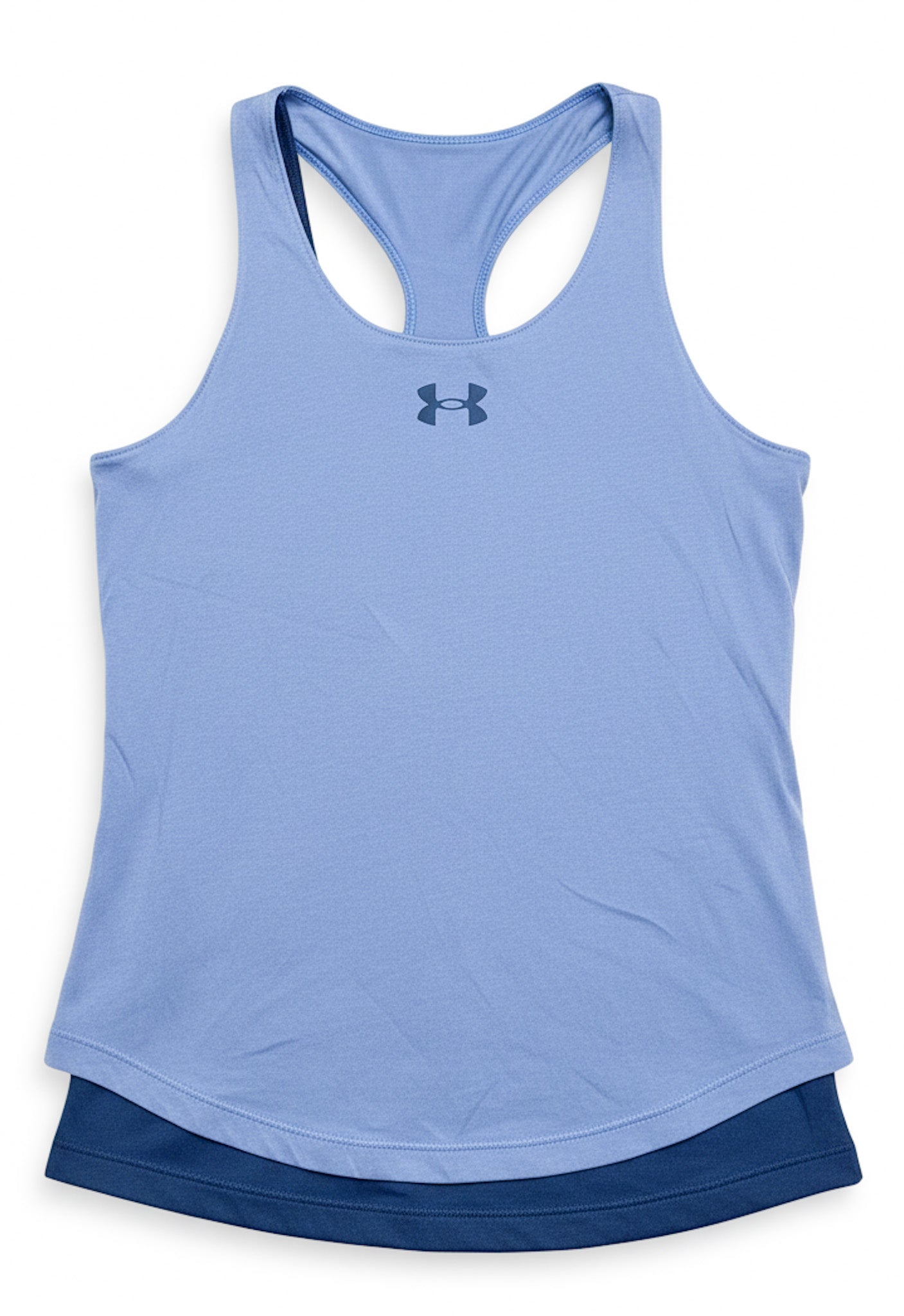 Polera deportiva azul marca Under Armour talla M