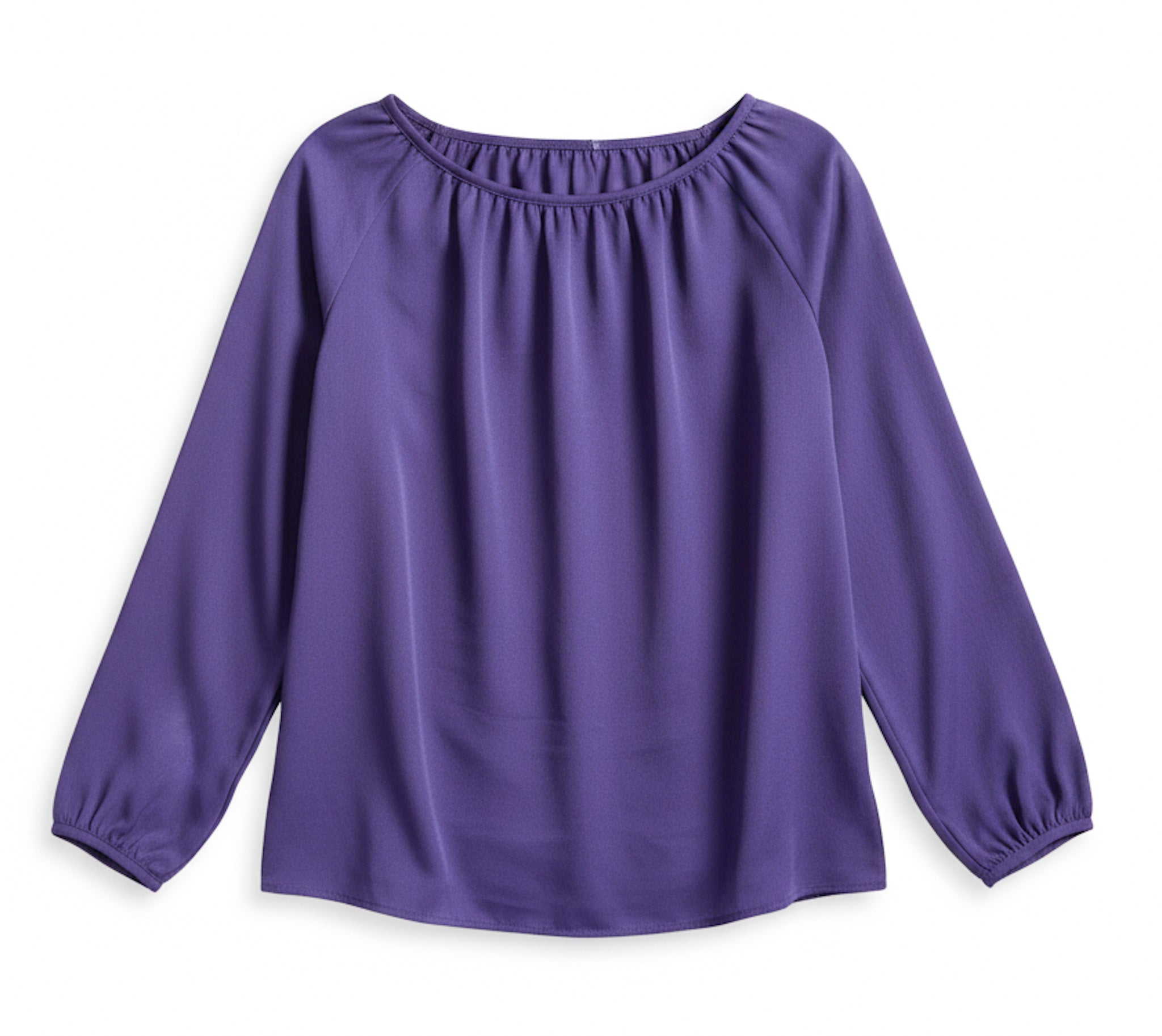 Blusa manga larga color morado marca Joe talla L