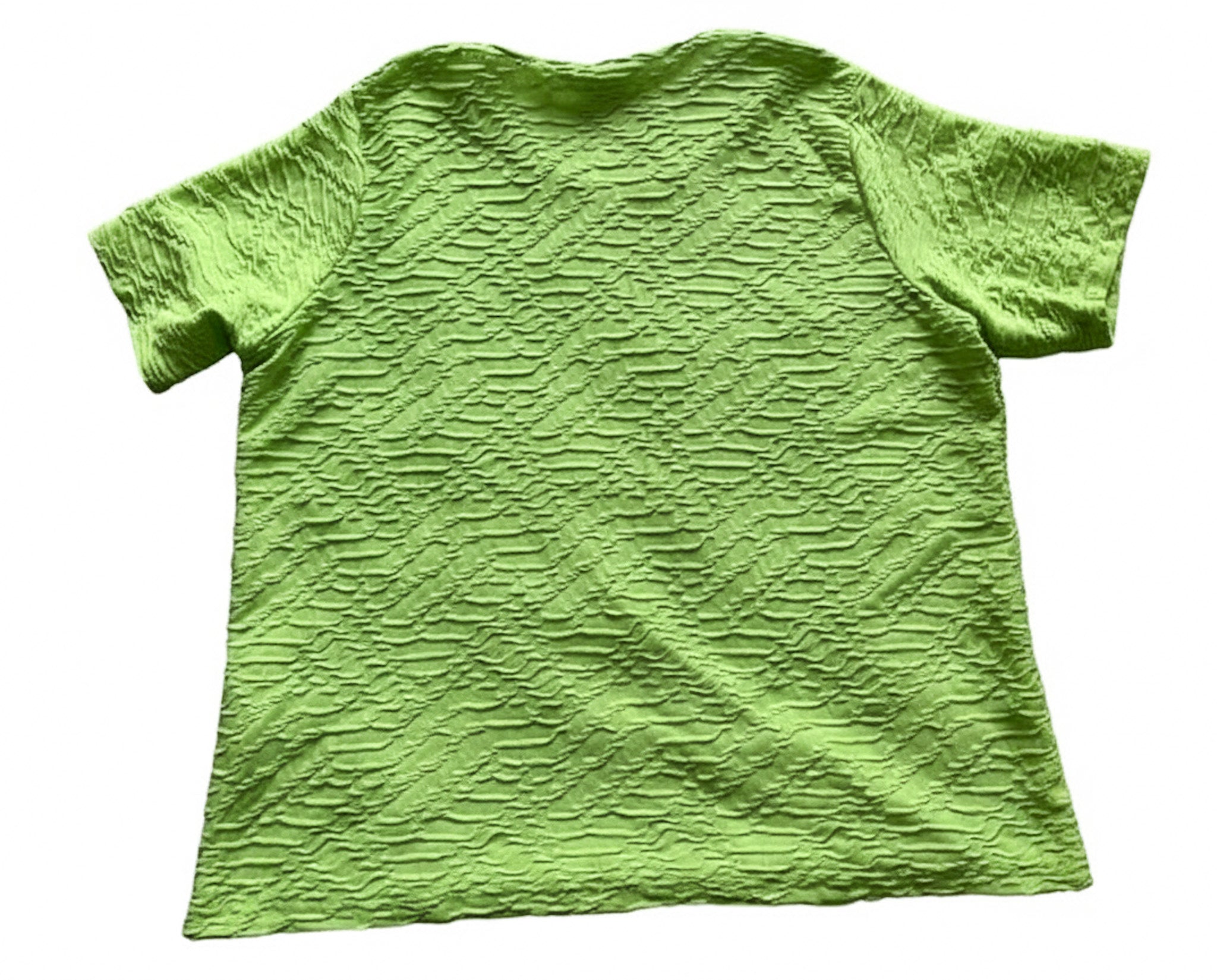 Polera manga corta color verde marca Alia talla M