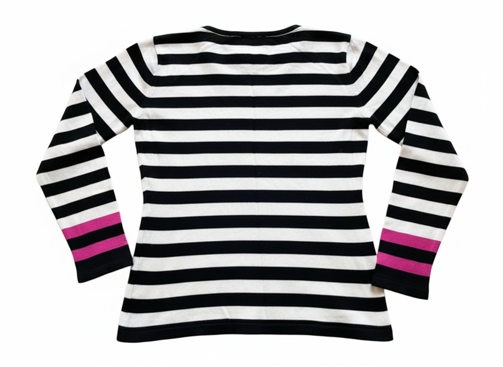 Suéter estampado a rayas marca My Jewellery talla S/M