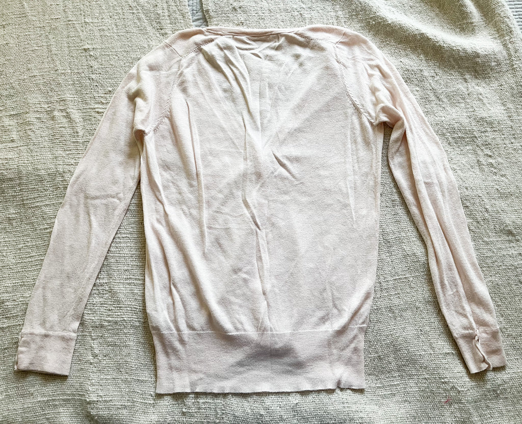 Suéter rosado claro marca Zara talla