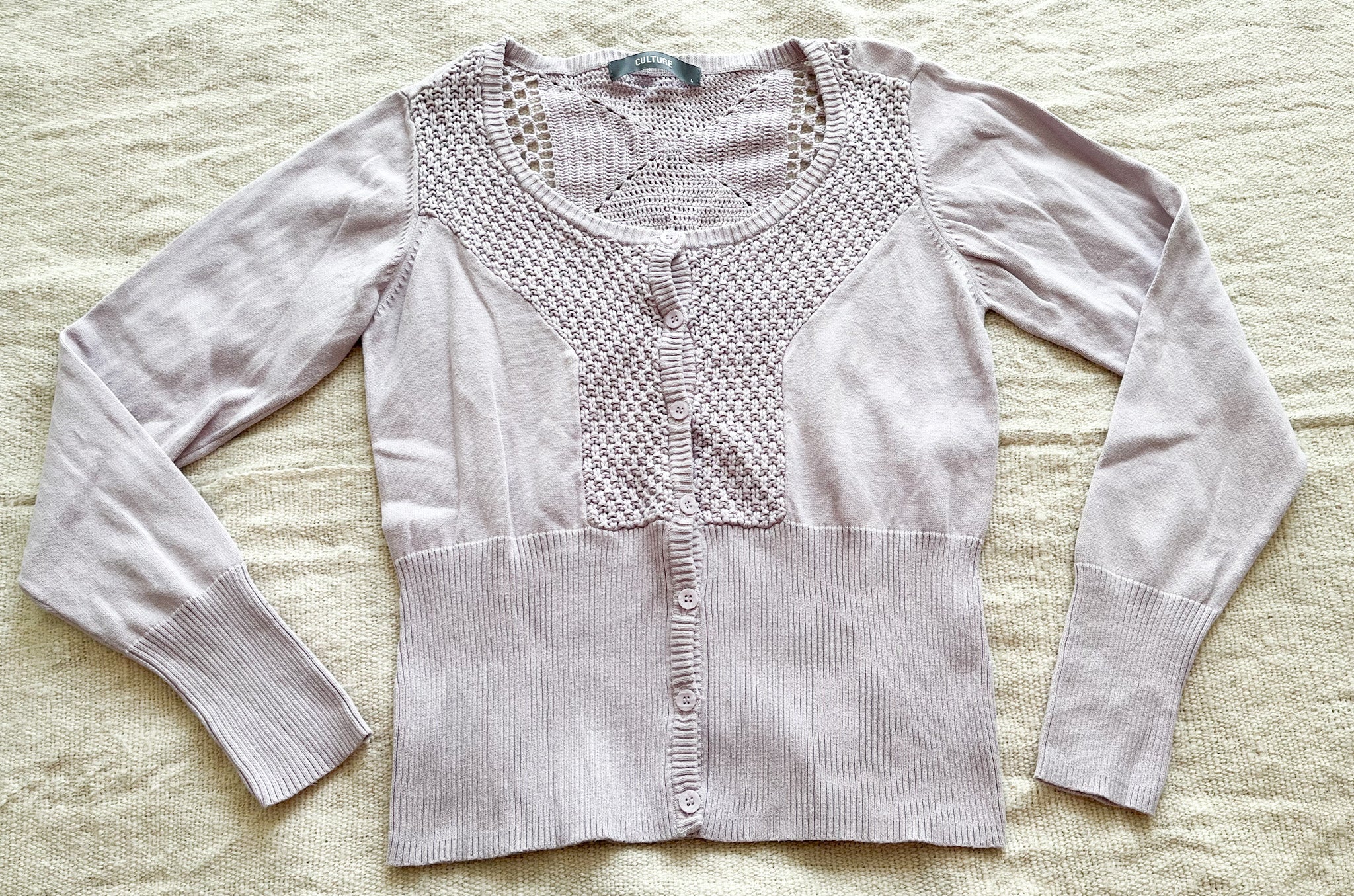 Chaleco color lila marca Culture talla L